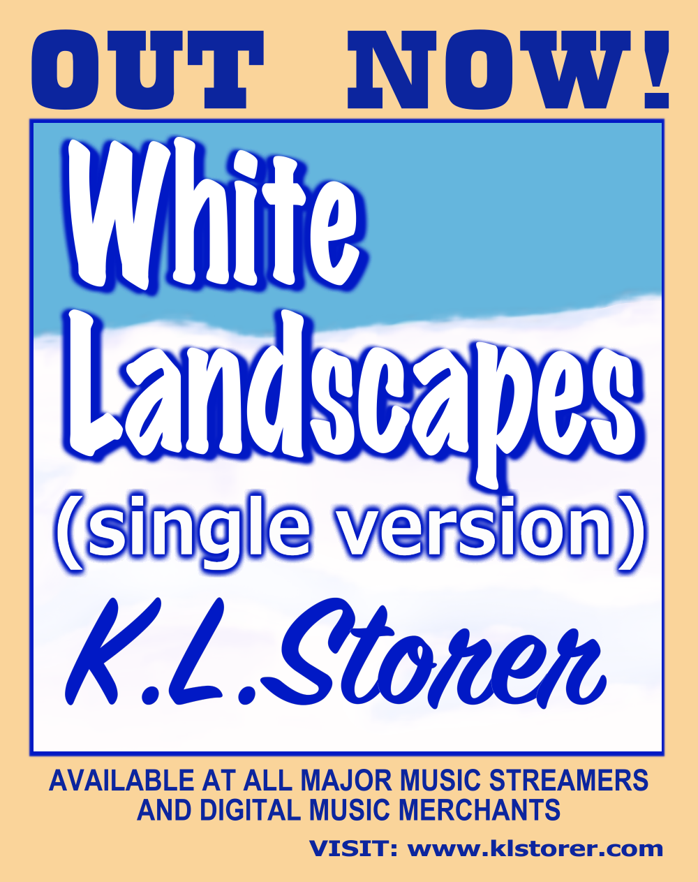 new single from K.L.Storer - OUT NOW - Available for streaming and/or purchasing at all major music streaming services and digital music merchants, including many outside of the United States.