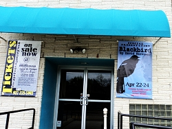 outside poster for Dayton Theatre Guild production of BLACKBIRD by David Harrower