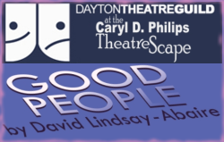 GOOD PEOPLE & Dayton Theatre Guild combined logo.
