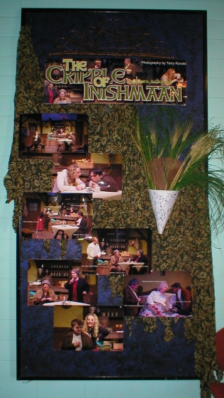 Lobby dispplay for 'The Cripple of Inishmaan'