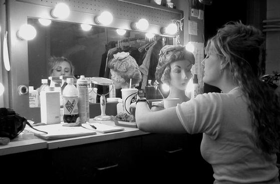 Natasha in the greenroom