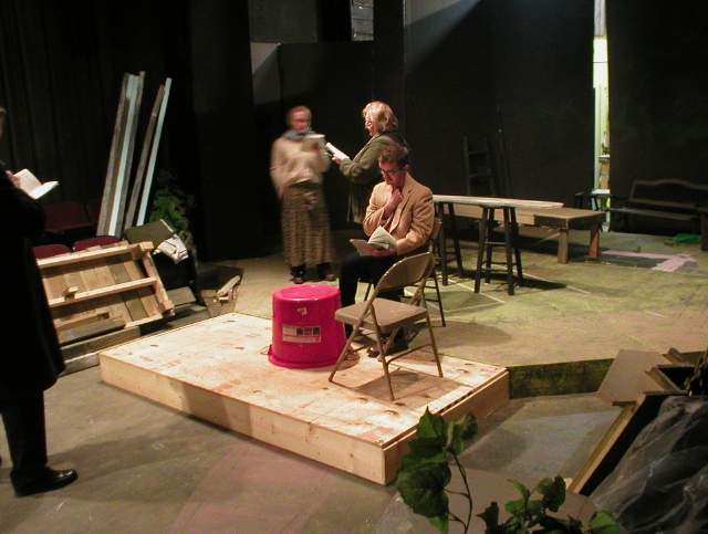 More rehearsal on a baren stage