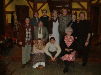The cast of 'The Cripple of Inishmaan' with dirctor and assistant director