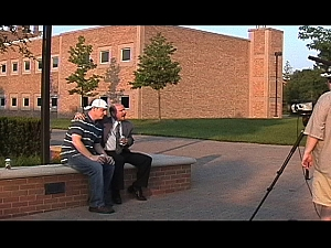 Dan Yohey and K.L.Storer on 'SPOOK UNIVERSITY SHOOT' summer 2006.