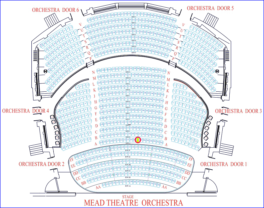Jerry Seinfeld Schuster seating 04-19-2024, Row A, Seat 108