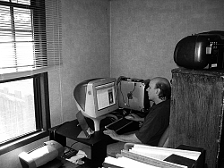 K.L.Storer in his office at home