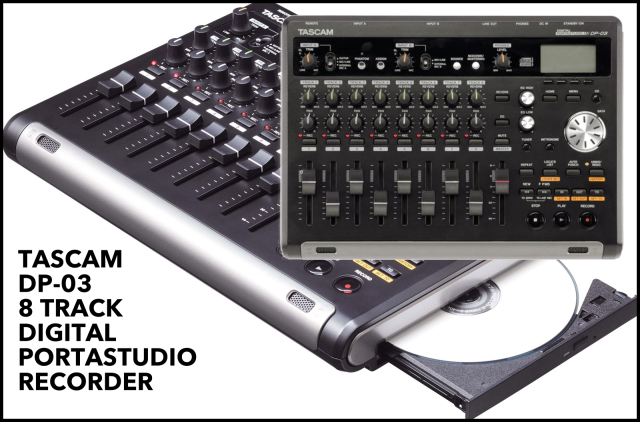 TASCAM DP-03 8 Track Digital Portastudio Recorder