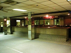 The bar in the basement